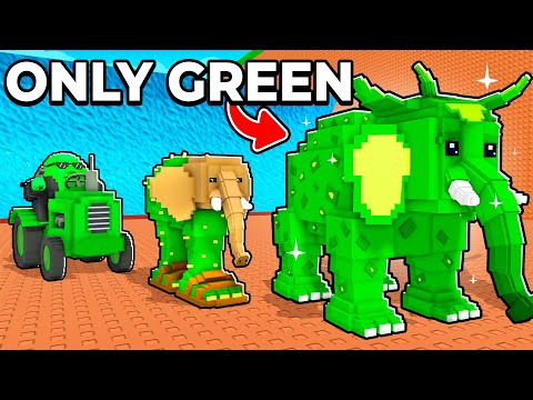 $0-$1 QUADRILLION With GREEN ONLY Brainrots.. (Escape Tsunami for Brainrots)