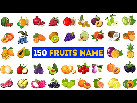 Fruits Name | 150 Fruits Name in English With Pictures | 150 Different Types of Fruits #fruits