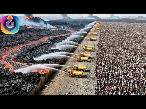 Wie Island massive Mauern baute, um Millionen Tonnen vulkanischer Lava aufzuhalten.