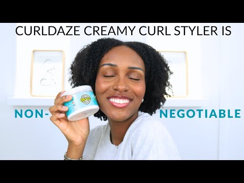 Curl Daze Creamy Curl Styler Demo & Review | Wash & Go on Coily Type 4 Natural Hair