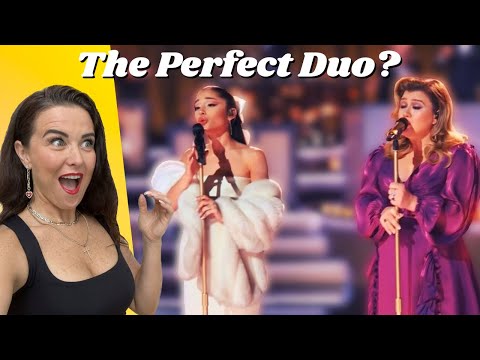 Vocal Coach Reacts to Kelly Clarkson & Ariana Grande - Santa, Can't You Hear Me