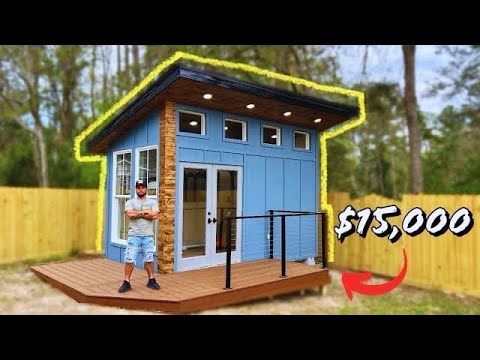 How I Built A Tiny Home DIY Full Exterior Build