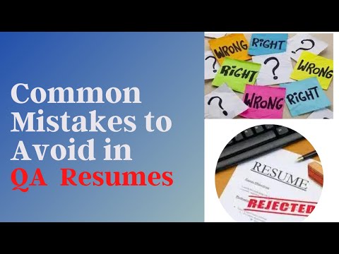 Common Mistakes to Avoid in QA Resumes for Shortlisting
