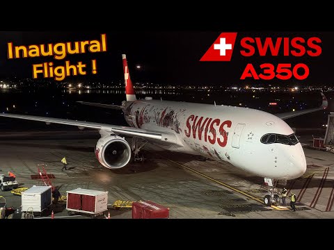 SWISS First Airbus A350 ! 🇨🇭 Zurich - Boston 🇺🇸 Inaugural flight !  [FULL FLIGHT REPORT] Economy