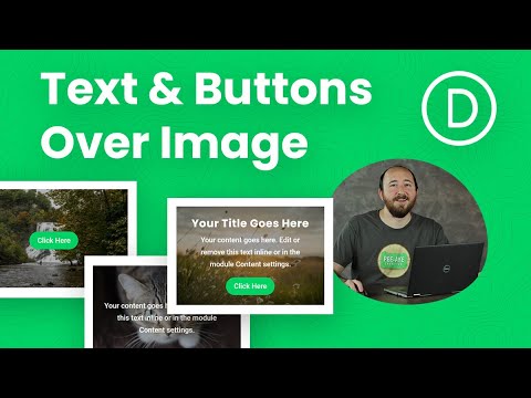 How To Place A Button And/Or Text Over An Image In Divi
