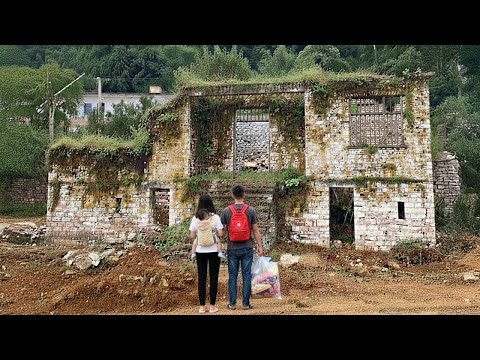 Poor farmer couple restores a 30-Year abandoned house on a hill | Emotional family story