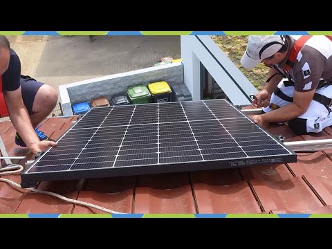 Pv anlage selber aufs Dach montieren 9,5 KW mit k2 systems und Meyer Burger