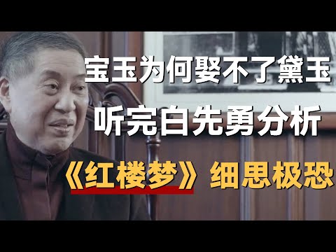 贾宝玉为何娶不了林黛玉？听完白先勇分析，《红楼梦》细思极恐《十三邀S1 ThirteenTalks》 #许知远#十三邀