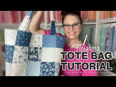How To Make a Patchwork Tote Bag Step by Step!