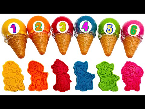 Playdough Videos - Play and Create with Paw Patrol Play-Doh Designs | Match Colors & Make DIY Crafts