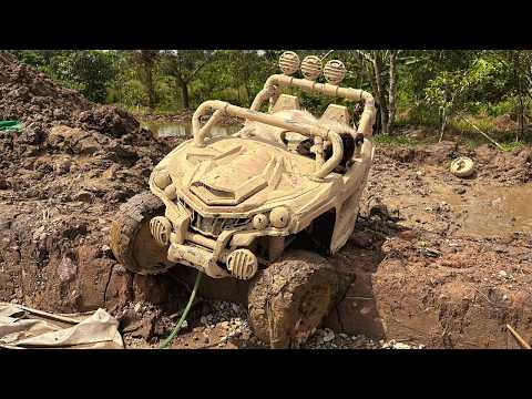 Restoration Abandoned Old UTV Car into a Kids Electric Car Birthday Gift For MY SON