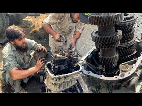 Rebuilding Hino Truck Breakdown 6-Speed Manual Transmission || Reconstruction of a Manual Gearbox