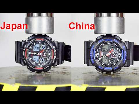 HYDRAULIC PRESS VS ORIGINAL AND FAKE