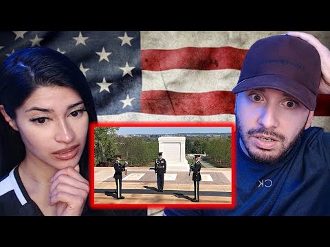 Brits React to Changing of the Guard at Arlington National Cemetery