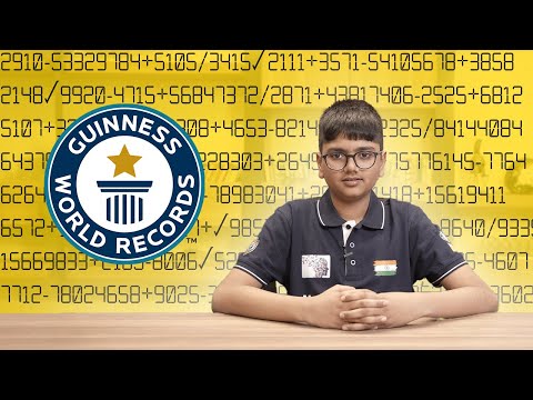 Human Calculator does mental maths at record-breaking speed! | Guinness World Records