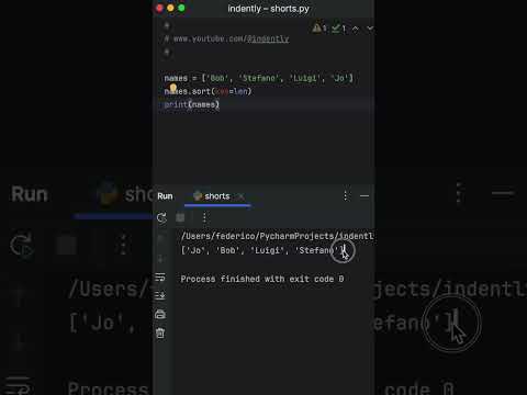 Sorting lists in Python is easy #python #pythonprogramming #learnpython
