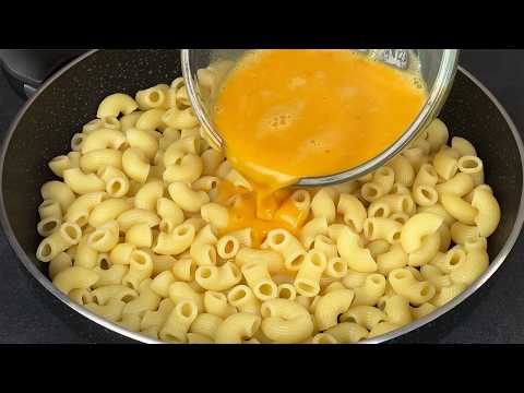 Eier mit Nudeln mischen! Ich koche es jeden Tag! Einfach und schnell!