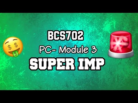 PC MODULE 3 EXAM SUPER IMP 💯🤩 | BCS702 Parallel Computing | 22 Scheme VTU 7th SEM CSE #vtu #cse
