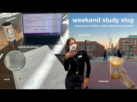 WEEKEND STUDY VLOG | preparing for midterm season while prioritizing health and balance!