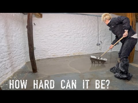 I Tried To Self Level My Barn Floor With No DIY Skills!