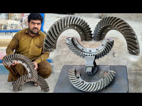The Very mojor Repairing Of Broken Differential Gear Ring By Very Brilliant Mechanic…