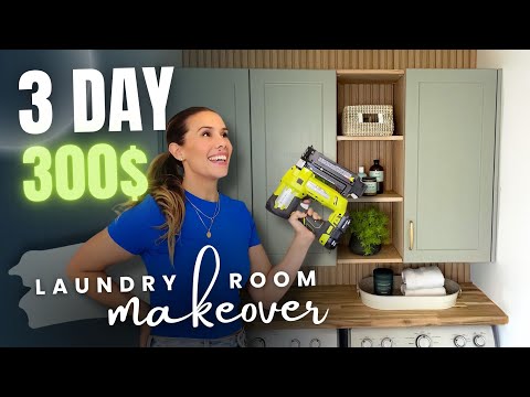 Laundry Room Makeover on a Budget THE ULTIMATE DIY