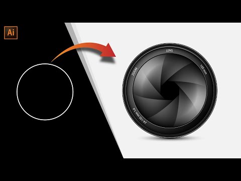 Illustrator Tutorial : How To Design a Camera Lens Shutter Vector Illustration For Designer's