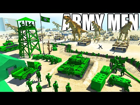 I built a Backyard TRENCH SIEGE in NEW ARMY MEN Battle Simulator Mod!
