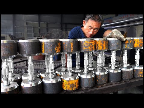 Mass Dumbbells Production Process! Amazing Dumbbell Factory !