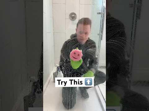 The Best Way To Clean Glass Shower Doors! #howto #cleaning #diy