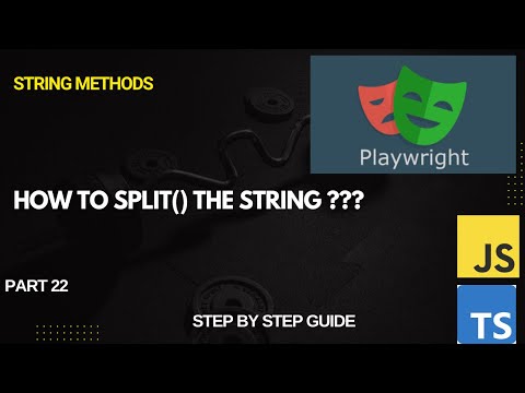 How to Split Strings in Playwright Automation | Real Time Examples