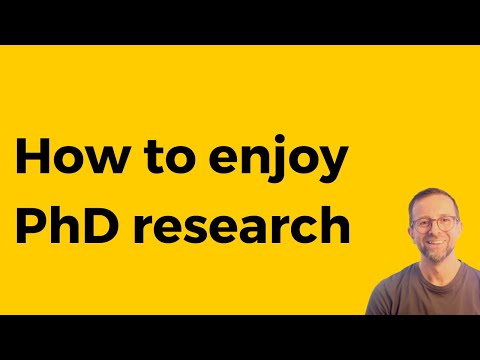How to stop worrying and learn to love your PhD