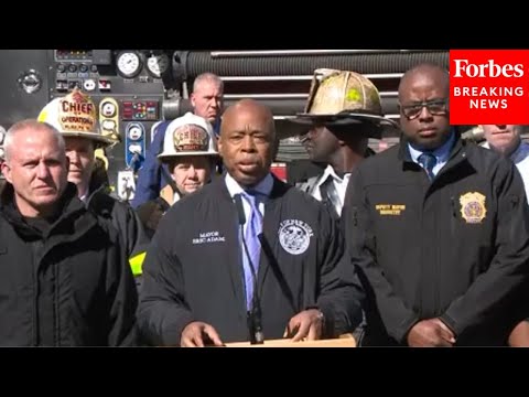 BREAKING NEWS: Mayor Eric Adams Speaks After Apartment Building Partially Collapses In The Bronx
