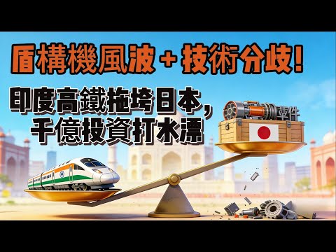 盾構機風波 + 技術分歧!印度高鐵拖垮日本,千億投資打水漂