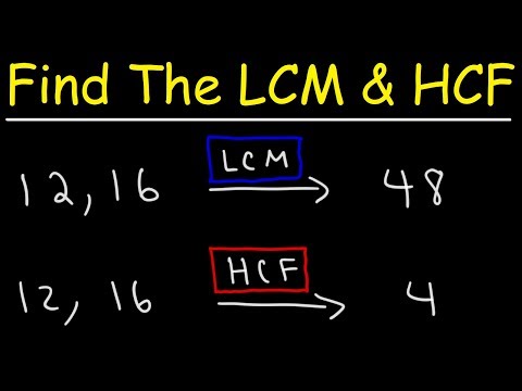 How To Find The LCM and HCF Quickly!