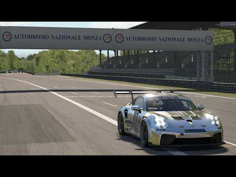 Porsche Cup at Monza again with Simagic Evo, Conspit 300 GT