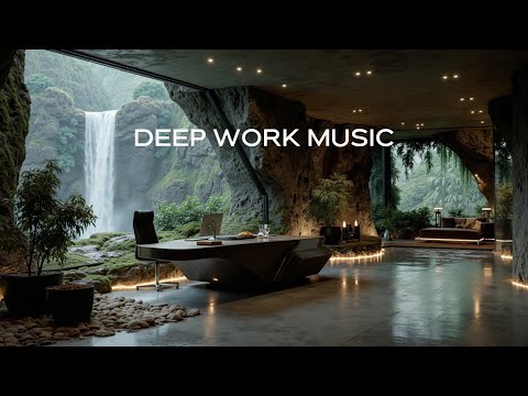 Deep Work Music ~ Waterfall Ambient Sounds for Ultimate Focus & Study, Productivity
