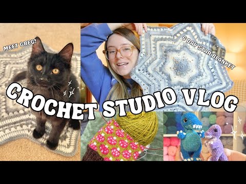TWO Weeks of Crochet! | Fostering kittens?! Tons of WIPs, new designs, + fall decor *WIP-lash vlog*