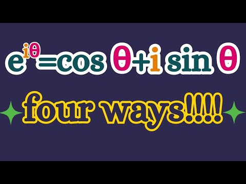 Deriving Euler's formula four ways!