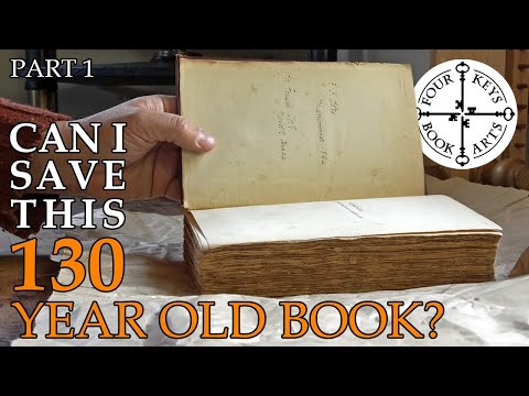Antique Book Rescue - Attempting to Save a 130-Year-Old Book - Part 1