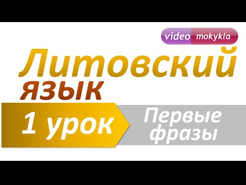Литовский язык | 1 урок | Первые фразы. Ежедневные предложения на литовском языке
