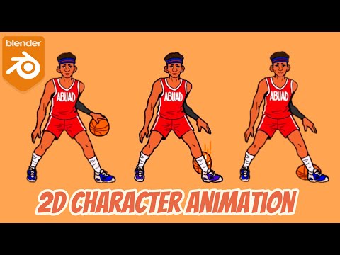 2D Character Animation with Blender Grease Pencil For Beginners