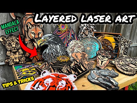 Layered Laser Art- Mandala Style and More: Tutorials, Tips, and Ideas