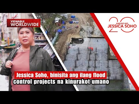 Jessica Soho, binisita ang ilang flood control projects na kinurakot umano | Kapuso Mo, Jessica Soho