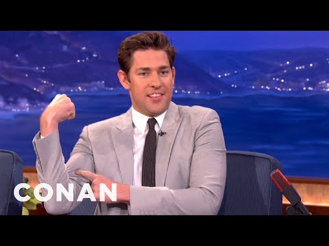 John Krasinski Didn't Think He'd Get A Second Date With Emily Blunt | CONAN on TBS