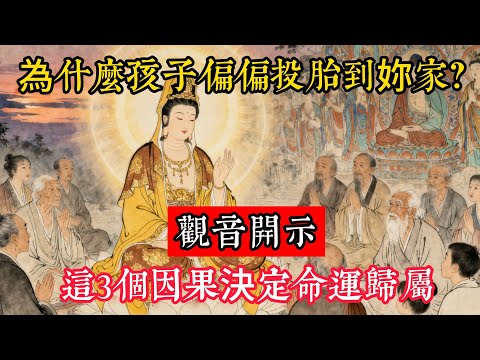 為什麽孩子偏偏投胎到妳家？觀音開示：這3個因果決定命運歸屬，看完要對孩子好點！#立地成佛#念佛修行#因果正見#修行障礙化解#生死因果#佛学#佛教