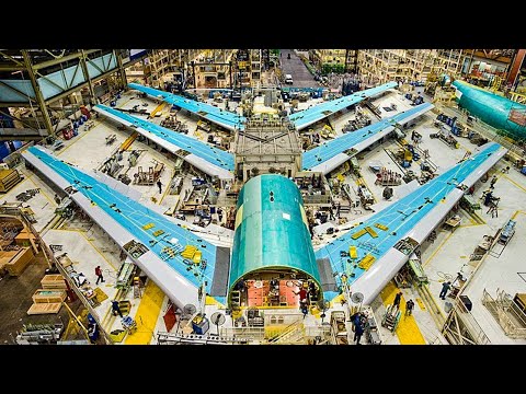 Incredible Airbus building & assembling process. Amazing airplane propeller manufacturing.