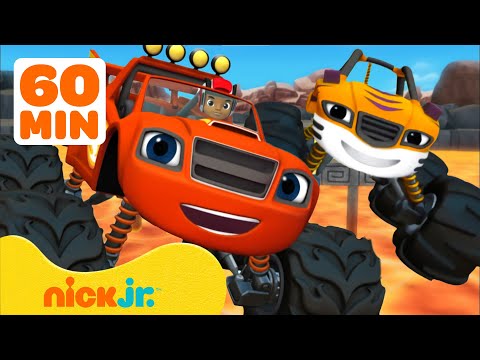 Blaze & Stripes Volcano Mission, Animal Rescues, More Adventures! 🌋🦁 w/ AJ | 60 Minutes | Nick Jr.