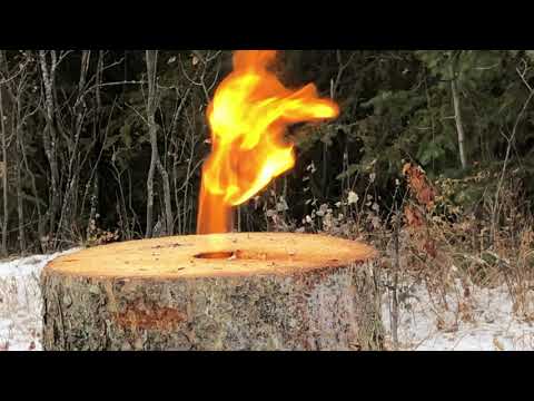 Easy DIY Log Rocket Stove