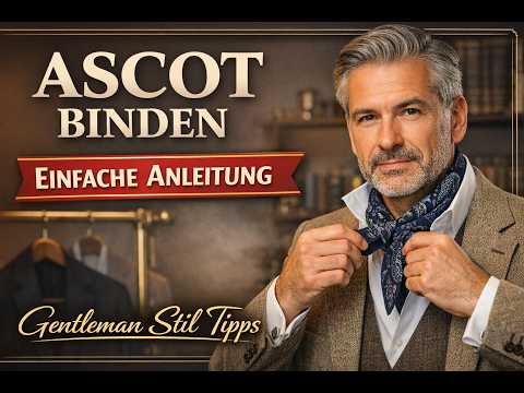 So bindet man einen Krawattenschal/Ascot